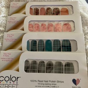 Lot of 4 Color Street Nail sets
